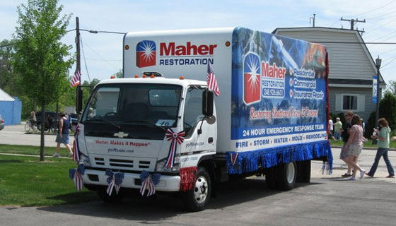 Maher Water Damage Cleanup & Mold Removal Truck